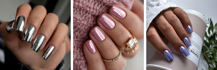 trendy short gel nails